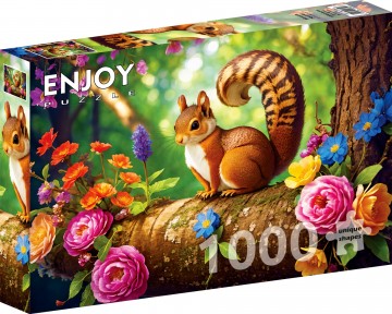 Enjoy Puzzle - Blossom Squirrel - 1000 Stukjes 2