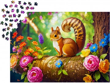 Enjoy Puzzle - Blossom Squirrel - 1000 Stukjes 5