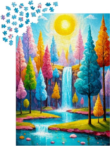 Enjoy Puzzle - Forest Cascade - 1000 Stukjes 5