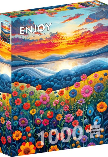 Enjoy Puzzle -Sunrise Fields - 1000 Stukjes 2