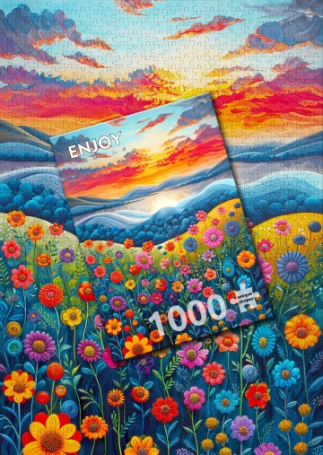 Enjoy Puzzle -Sunrise Fields - 1000 Stukjes 6