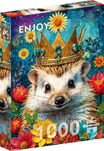 Enjoy Puzzle - Crowned Hedgehog - 1000 Stukjes 2