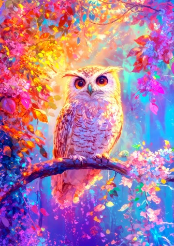 Enjoy Puzzle - Blossom Owl - 1000 Stukjes