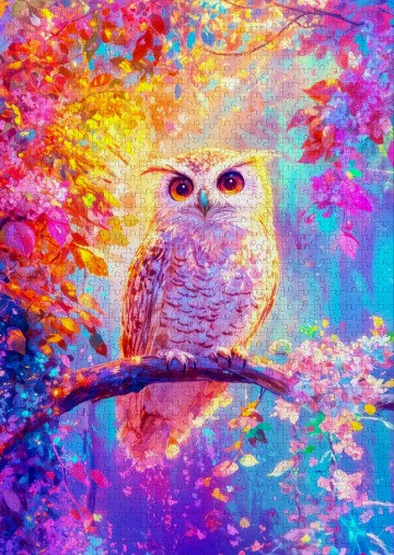 Enjoy Puzzle - Blossom Owl - 1000 Stukjes 3