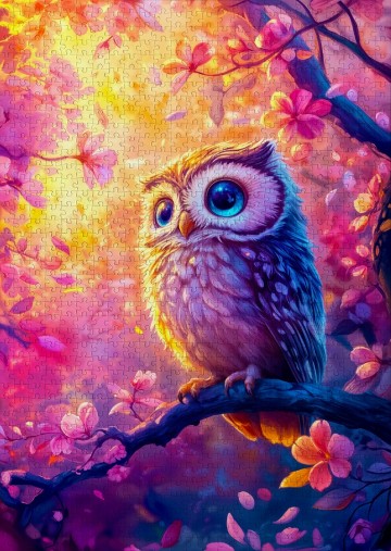 Enjoy Puzzle - Dreamy Owl - 1000 Stukjes 3
