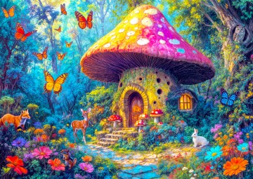 Enjoy Puzzle - Mushroom Cottage - 1000 Stukjes