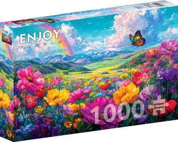 Enjoy Puzzle - Rainbow Meadow - 1000 Stukjes 2