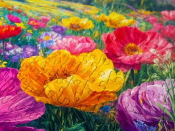 Enjoy Puzzle - Rainbow Meadow - 1000 Stukjes 4