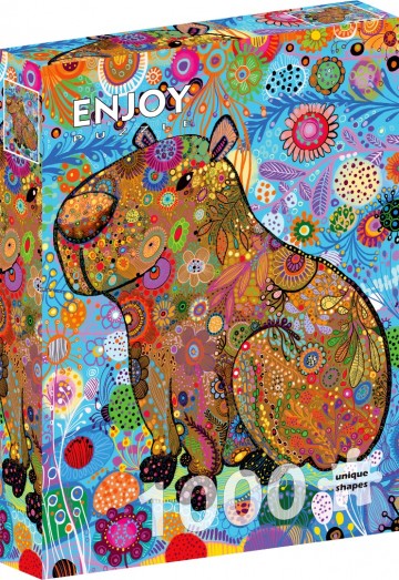 Enjoy Puzzle - Patterned Capybara - 1000 Stukjes 2