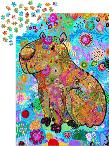 Enjoy Puzzle - Patterned Capybara - 1000 Stukjes 5