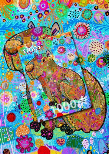 Enjoy Puzzle - Patterned Capybara - 1000 Stukjes 6