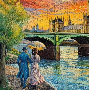 CherryPazzi - Impressionist Sky over London - 1000 Stukjes 5