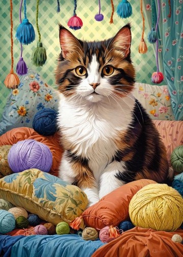 CherryPazzi - Knitty Cat - 1000 Stukjes