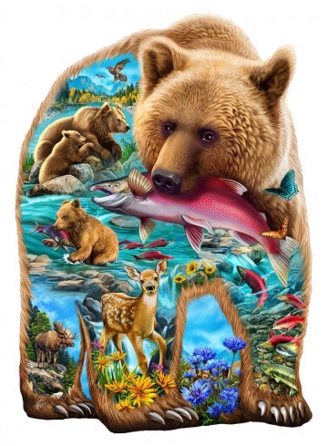 SunsOut - A Bear in the Woods - 1000 Stukjes