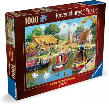 Ravensburger - A Busy Day on the Canal - 1000 Stukjes 2