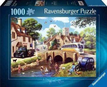 Ravensburger - A Day by the River - 1000 Stukjes 2