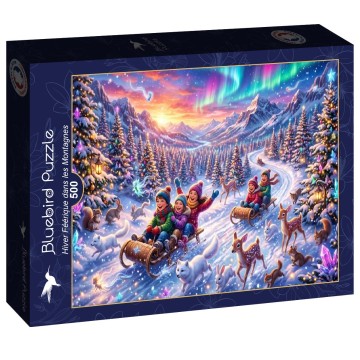 Bluebird Puzzle - Hiver Féérique Dans les Montagnes - 500 Stukjes 2