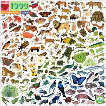 EeBoo - A Rainbow World - 1000 Stukjes