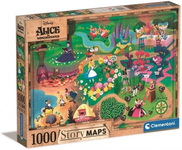 Clementoni - Alice in Wonderland (Story Maps) - 1000 Stukjes  2