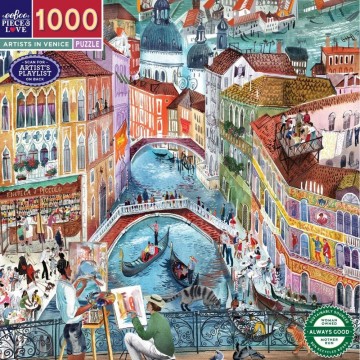EeBoo - Artists in Venice - 1000 Stukjes