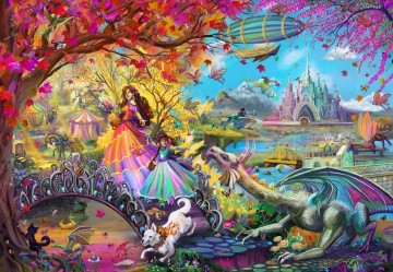 Bluebird Puzzle - Autumn Castle Festival - 1000 Stukjes