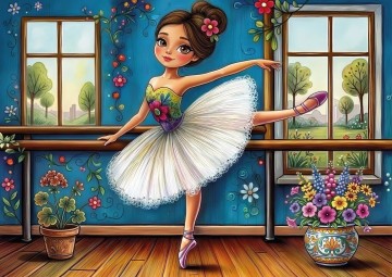JaCaRou Puzzle - Ballerina by Windows - 1000 Stukjes
