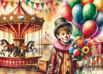 Delfy Puzzle - Balloon Dreams Circus - 1000 Stukjes