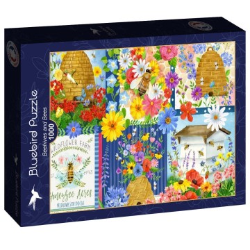 Bluebird Puzzle - Beehives and Bees - 1000 Stukjes 2