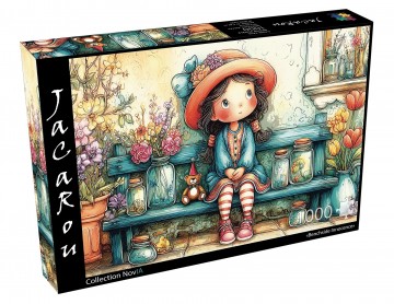 JaCaRou Puzzle - Benchside Innocence - 1000 Stukjes 2