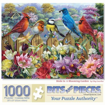 Bits and Pieces - Birds in a Blooming Garden - 1000 Stukjes Schade 2