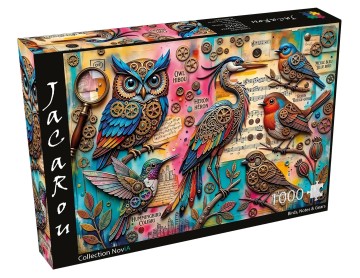 JaCaRou Puzzle - Birds, Notes & Gears - 1000 Stukjes 2