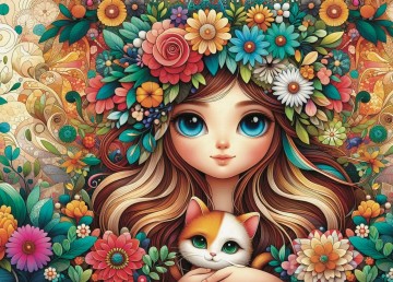 JaCaRou Puzzle - Blossom Companions - 1000 Stukjes