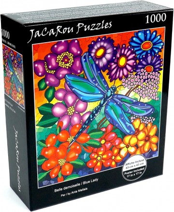 JaCaRou Puzzles - Blue Lady - 1000 Stukjes 2