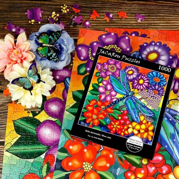 JaCaRou Puzzles - Blue Lady - 1000 Stukjes 3