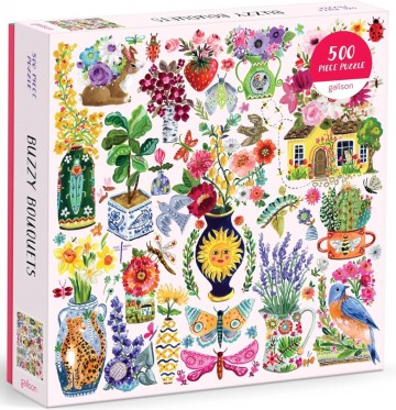 Galison - Buzzy Bouquets - 500 Stukjes 2