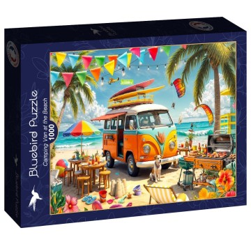 Bluebird Puzzle - Camping Van at the Beach - 1000 Stukjes 2