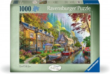 Ravensburger - Canal Side Lane - 1000 Stukjes 2