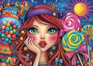 JaCaRou Puzzle - Candy Queen - 1000 Stukjes