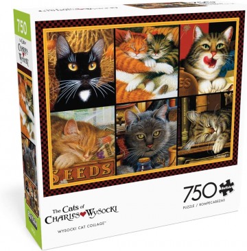 Buffalo Games - Wysocki Cat Collage - 750 Stukjes 2