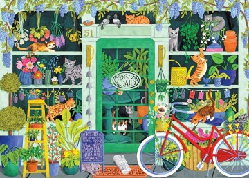 RoseArt - Cat Flowers - 1000 Stukjes