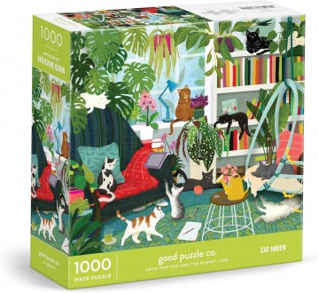 Good Puzzle Co - Cat Haven - 1000 Stukjes 2