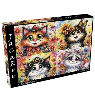 JaCaRou Puzzle - Cat-Titude Squad - 1000 Stukjes 2