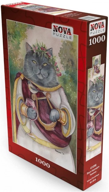 Nova Puzzle - Cat With Harp - 1000 Stukjes 2