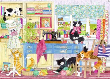 Gibsons - Catastrophe Cottage - Cats in the Craft Room