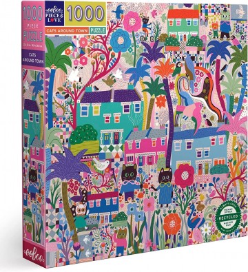 EeBoo - Cats Around Town - 1000 Stukjes 2
