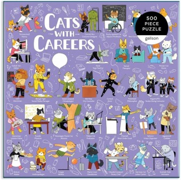 Galison - Cats With Careers - 500 Stukjes