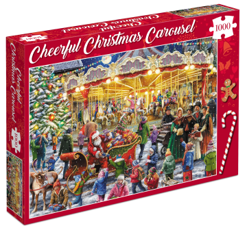 Tucker's Fun Factory - Cheerful Christmas Carousel - 1000 Stukjes 2