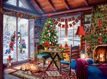 Castorland - Christmas Cottage - 2000 Stukjes Schade