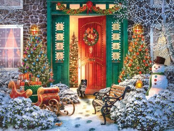 White Mountain - Christmas Door - 500 Stukjes
