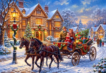 Alipson Puzzle - Promenade de Noël en Calèche - 1000 Stukjes